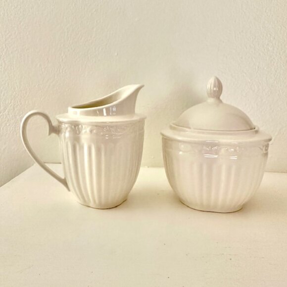 Mikasa Italian Countryside Cream and Sugar Bowl Beautiful Excellent Condition - Picture 2 of 5